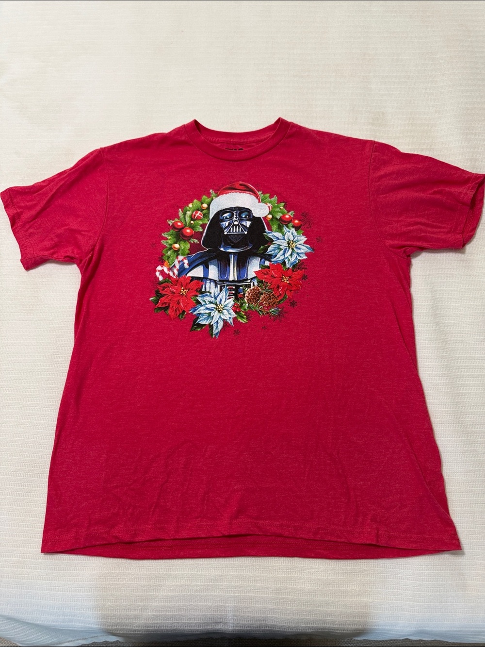Star Wars Red Holiday Darth Vader Graphic Tee